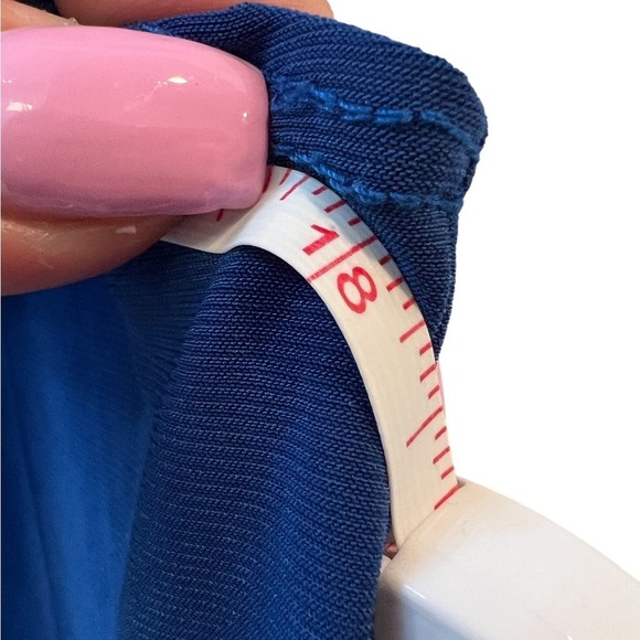 Prospect Blvd XL Royal Blue Short Sleeve Blouse Top - Picture 3 of 5